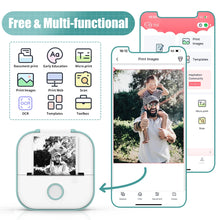 Lade das Bild in den Galerie-Viewer, Phomemo T02 Mini Thermal Printer Wireless Mini Pocket Printer, Adhesive Sticker Printer for DIY, Journal, Student Birthday Gift