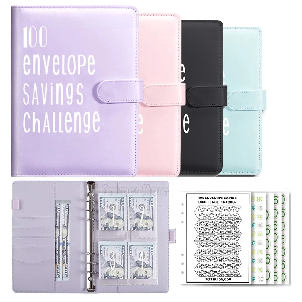 100 Envelope Challenge Binder Couple Challenge Event Save Together Challenge Notepad Savings Folder A5 Binder Budget Envelopes