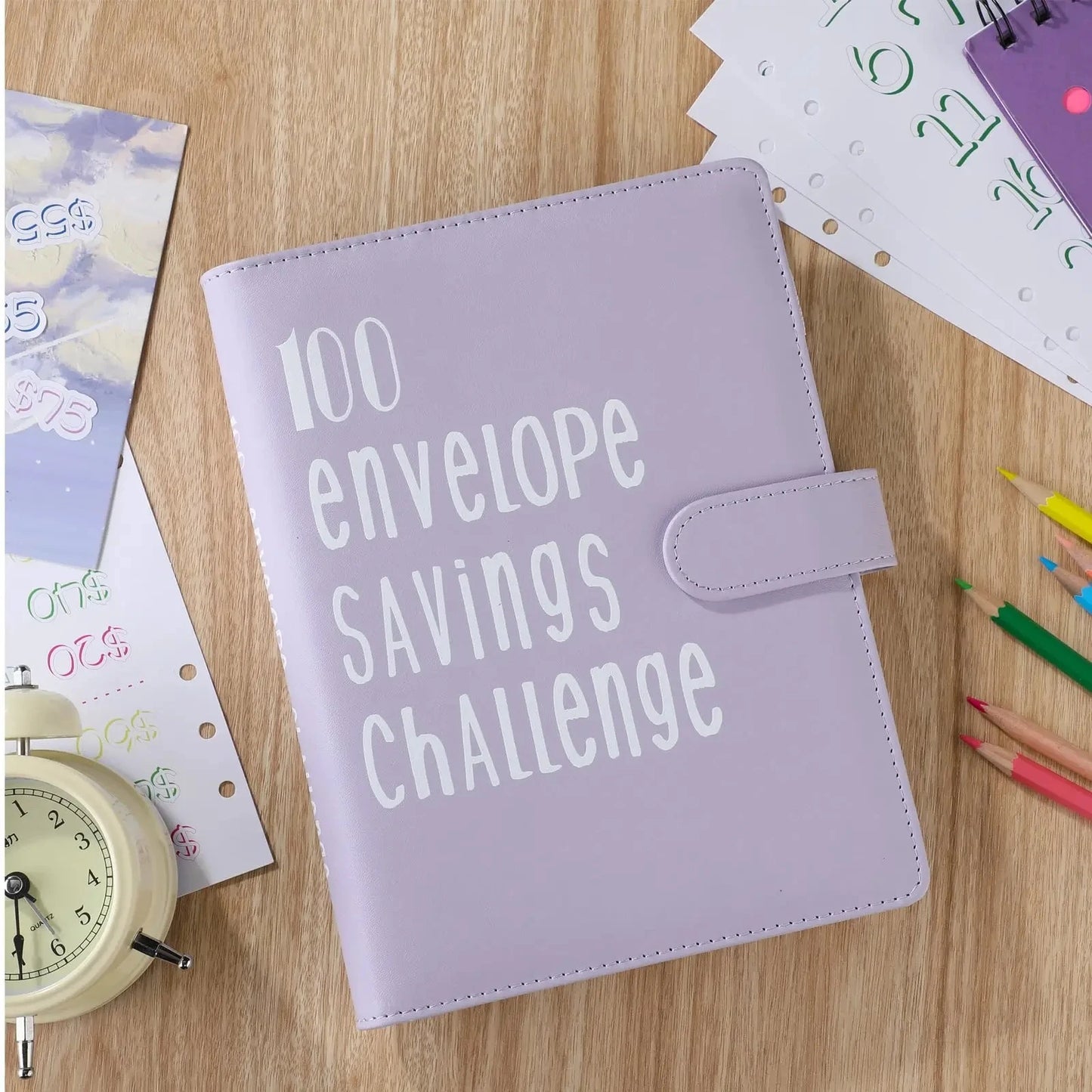 100 Envelope Challenge Binder Couple Challenge Event Save Together Challenge Notepad Savings Folder A5 Binder Budget Envelopes