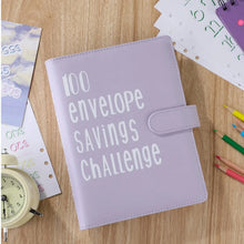 Lade das Bild in den Galerie-Viewer, 100 Envelope Challenge Binder Couple Challenge Event Save Together Challenge Notepad Savings Folder A5 Binder Budget Envelopes
